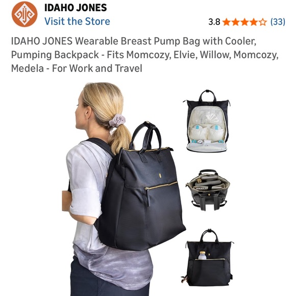 IDAHO JONES Wearable Breast Pump Bag - Picture 3 of 13